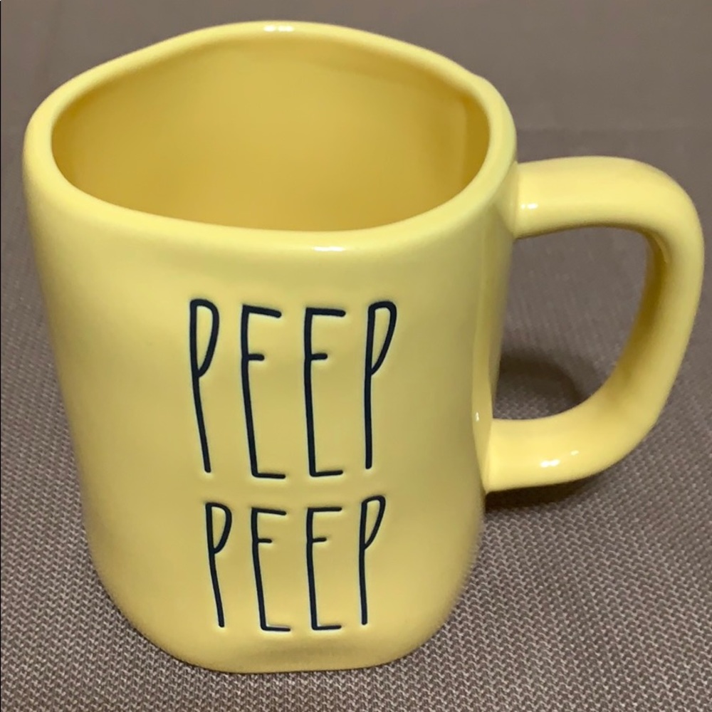 Yellow Rae Dunn Mugs